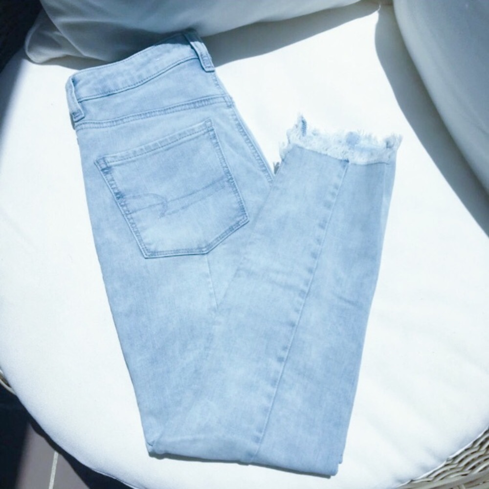 AE Highest Waist Jegging Crop with Raw Hem